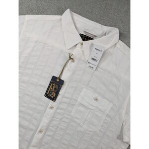 Frontier Threads Weatherproof Mens XL White Airtex Cotton Short Sleeve Shirt NWT
